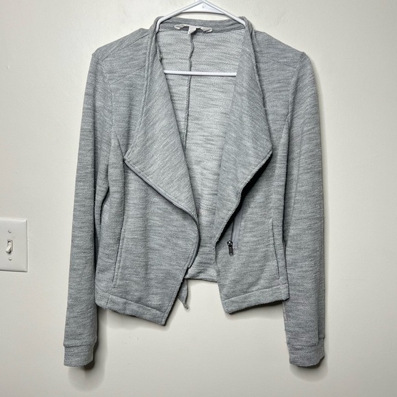 BB Dakota Knits Electric Jacket in Light Heather Grey - Picture 2 of 8
